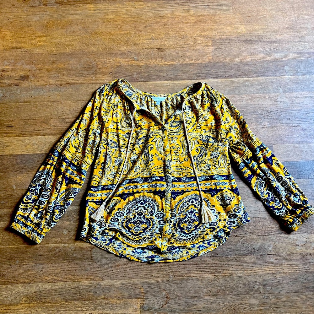 Lucky Brand size medium boho top - Picture 1 of 4